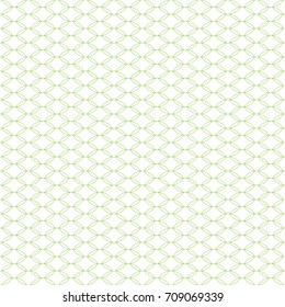 Seamless cross pattern in green color. For banknote, money design, currency, note, check or cheque, ticket, reward. Vector .