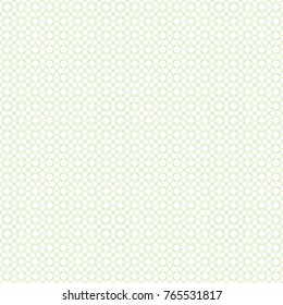 Seamless cross pattern in green color. For banknote, money design, currency, note, check or cheque, ticket, reward. Vector .
