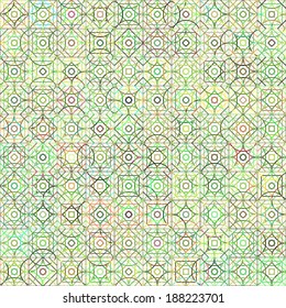Seamless cross pattern in various color. For banknote, money design, currency, note, check (cheque), ticket, reward. Vector .