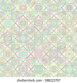 Seamless cross pattern in various color. For banknote, money design, currency, note, check (cheque), ticket, reward. Vector .