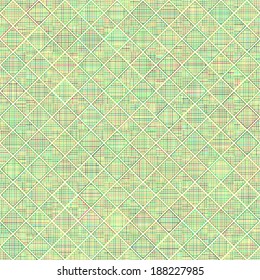 Seamless cross pattern in various color. For banknote, money design, currency, note, check (cheque), ticket, reward. Vector .