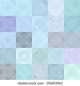 Seamless cross pattern in various color.  Vector .