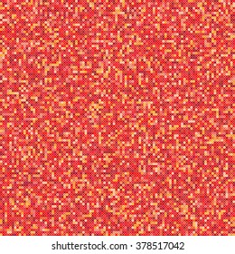 Seamless Cross Pattern. Vector geometric red orange background.