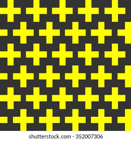 Seamless Cross Pattern, vector illustration