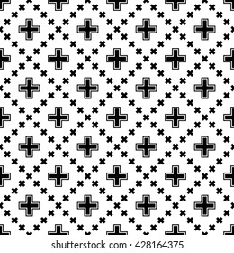 seamless cross pattern , vector illustration