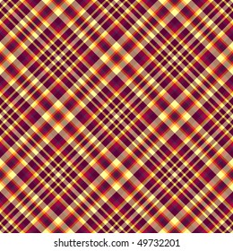 Seamless cross violet and yellow diagonal checkered pattern (vector EPS 10)