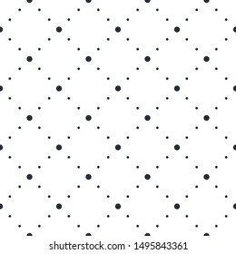 Seamless crossed dots lines geometric pattern, abstract minimal vector background with cross stripes, lined design for wallpaper or textile.
