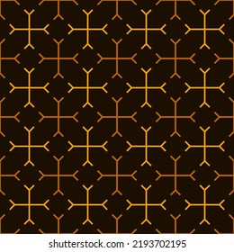 Seamless crosses vector. Tribal wallpaper. Ethnic ornament. Folk pattern. Geeometric backdrop. Mosaics motif. Grid background. Digital paper. Textile print. Ethnical web design. Abstract image