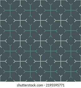 Cruza el vector sin soldadura. Papel tapiz tribal. Ornamento étnico. Patrón popular. Fondo geométrico. Motivo de los mosaicos. Fondo de la cuadrícula. Papel digital. Impresión textil. Diseño web étnico. Imagen abstracta