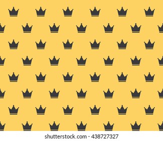 Seamless Crown Royal Attribute Background Pattern