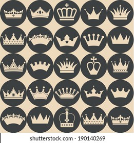 Seamless crowns pattern