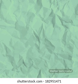 Seamless crumpled paper texture. Vector illustration