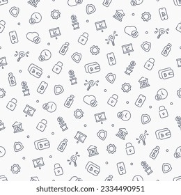 Fondo criptomonetario sin inconvenientes. Iconos de criptodivisa en estilo plano. Ilustración del vector