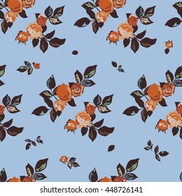 Seamless Cuban Floral Pattern In Vector
