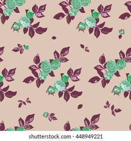 Seamless Cuban Floral Pattern In Vector
