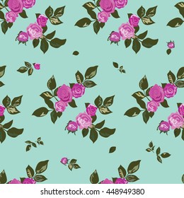 Seamless Cuban Floral Pattern In Vector