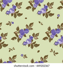 Seamless Cuban Floral Pattern In Vector