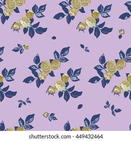 Seamless Cuban Floral Pattern In Vector