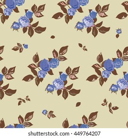 Seamless Cuban Floral Pattern In Vector