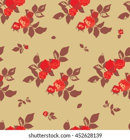 Seamless Cuban Floral Pattern In Vector