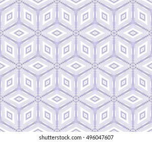Seamless cubes. Abstract vector illustration. blue gradient color. For the design, printing, wallpaper
