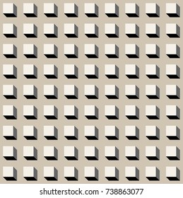 seamless cubic pattern with monochrome.minimalist and repetition pattern background
