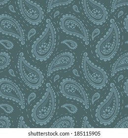 Seamless cucumber vector pattern