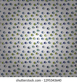 Seamless with cupcake on blue, white and black Background. Wrapping paper. For food poster design. Vector illustration.