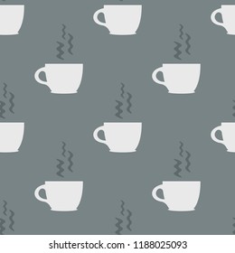 seamless cups with coffee