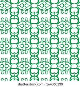 Seamless curl pattern, hand drawing vector illustration