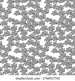 Seamless curl pattern, vector hand-drawn illustration, wallpaper, background, wrapping paper. 
