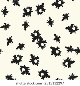 Seamless curls background, vector seamless pattern.
