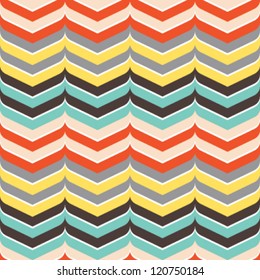 Seamless curve edged chevron background pattern