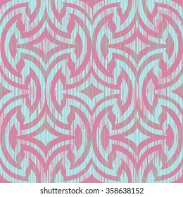 Seamless curve stripes damask pattern vector background tile