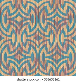 Seamless curve stripes damask pattern vector background tile