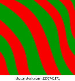 Seamless curved lines abstract vector background  red green christmas  gradient soft illustration  Color bands for wallpaper, backgrounds, wrapping paper, backdrops, pillows, blankets, rugs, curtains,