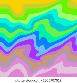 Líneas curvadas sin soldadura fondo vectorial abstracto gradiente multicolor ilustración suave Bandas de color para papel pintado, fondos, papel envolvente, fondo, almohadas, mantas, alfombras, cortinas, carteles, 