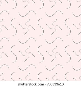 Seamless curved lines pattern - vector texture.