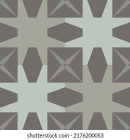 Seamless cushion fabric design like ornament vector. Suit for package design, wallpaper, fashion print.