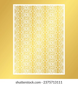 seamless cut mandala decorative pattern template