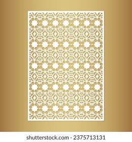 seamless cut mandala decorative pattern template