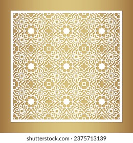 seamless cut mandala decorative pattern template