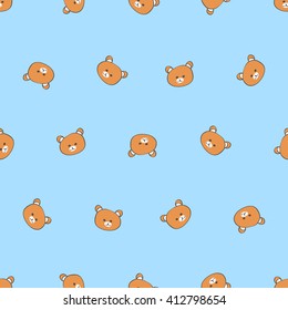 Seamless cute bear pattern / cute pattern.