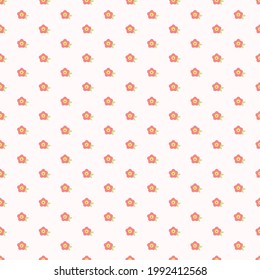 Seamless cute cartoon flower pattern and modern stylish texture. Abstract pastel for design, porcelain, chinaware, ceramic tile, ceiling, texture, wall, paper and fabric