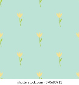 Seamless cute childish pattern. Bright pastel colors. Kids wallpaper. Floral pattern. Seamless background.