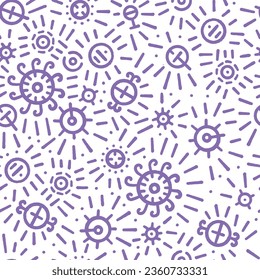  Seamless cute doodle pattern.Can be printed on any material: package, merch, fabric, home.