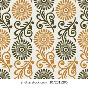 Seamless cute floral pattern