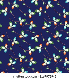 Seamless cute floral pattern