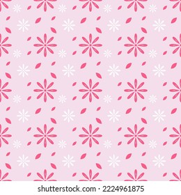 Seamless, cute, floral pattern drawing. It's a vector illustration. apply as background or applied to clothing patterns