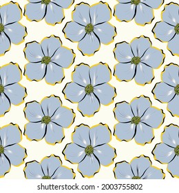 Seamless cute floral vector pattern. Vintage colorful vector. Vector seamless flower pattern background.